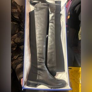 Stuart Weitzman Black Heeled knee-high Boots